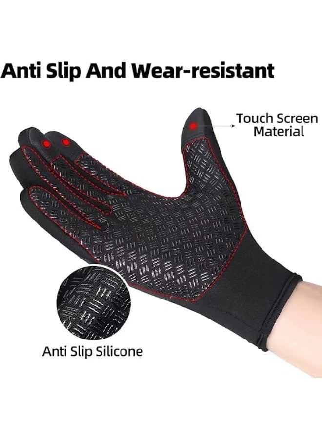Winter sports thermal anti-slip gloves for touchscreens, ideal for running, cycling, hiking, driving, and climbing. - Image 5